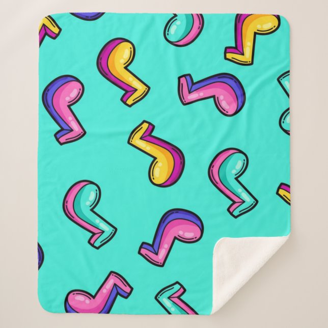 Couverture Sherpa Motif musical (Devant)
