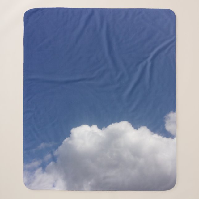 Couverture Sherpa MOTIF NUAGES (Devant)