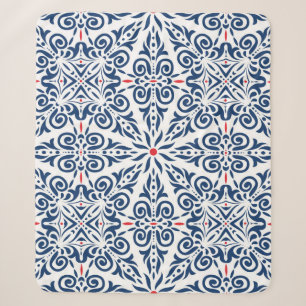 Couverture Sherpa Motif sans couture arabe. arrière - plan coloré en