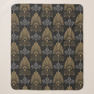 Couverture Sherpa Motif sans couture Arrière - plan dans le style ar