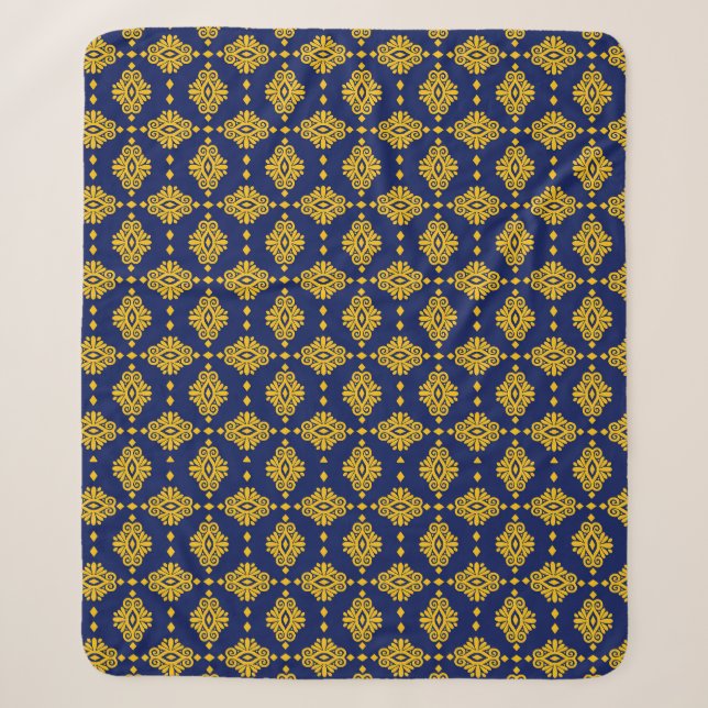 Couverture Sherpa Motif sans couture Avec Style Géométrique Abstrait (Devant)