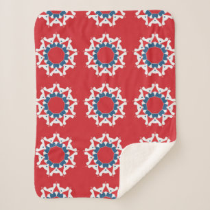 Couverture Sherpa Motif sans couture décorative. desi texture Abstra