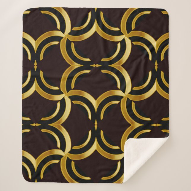 Couverture Sherpa Motif sans couture décorative. Motif sans fin. Abs (Devant)