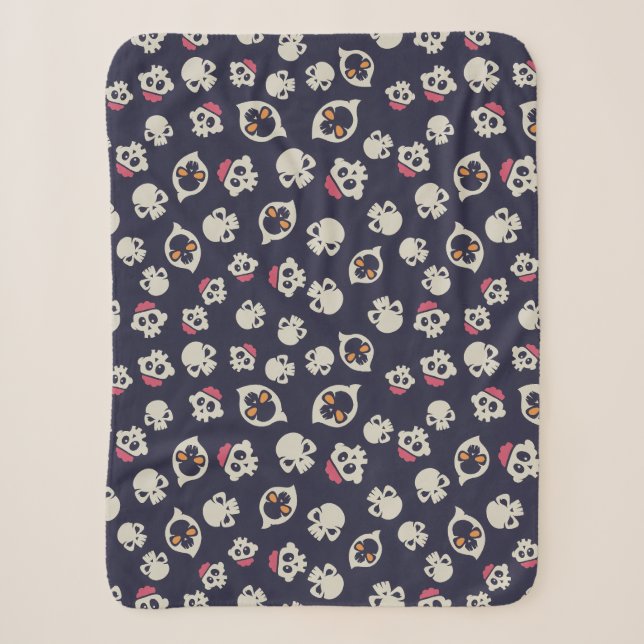 Couverture Sherpa Motif sans couture épouvantable D (Style : 1) (Devant)