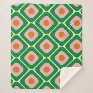 Couverture Sherpa motif sans Seamless des années 70. 60s et les anné