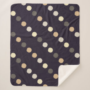 Couverture Sherpa Motif sans soudure à point Polka. La texture cribl