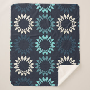 Couverture Sherpa Motif sans soudure. Motif folklorique. Géométrie v