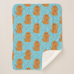 Couverture Sherpa Motif Snuffleupagus Blue Stars & Dots