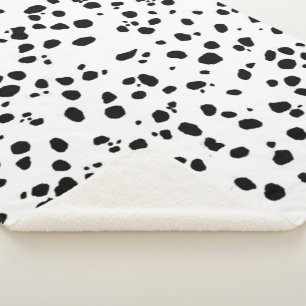 Couverture Sherpa Motif Taches de Dalmatien 