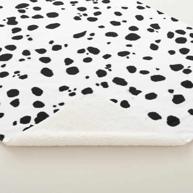 Couverture Sherpa Motif Taches de Dalmatien  (3/4)