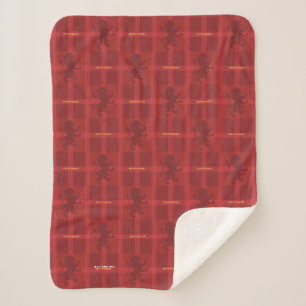 Couverture Sherpa MOTIF Tartan GRYFFINDOR™