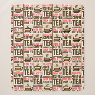 Couverture Sherpa MOTIF THÉ CAFÉ, Sherpa Blanket