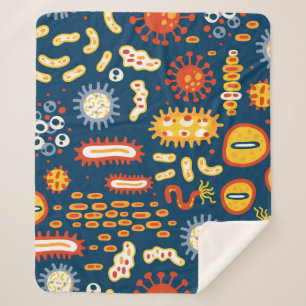 Couverture Sherpa Motif transparent avec différents types de microo
