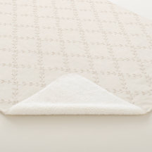 Motif Treillis Floral Bohème Beige Doux