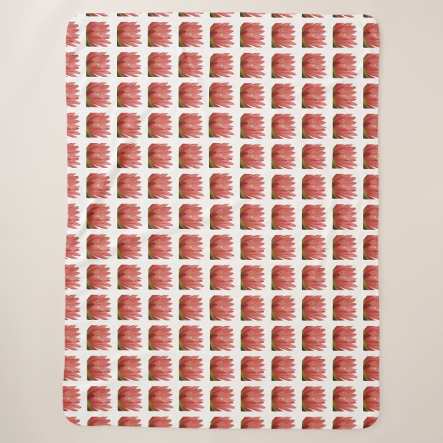 Couverture Sherpa Motif Tulip (Devant)