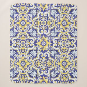 Couverture Sherpa Motif vintage transparent avec effet attriti
