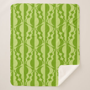 Couverture Sherpa motifs Abstraits contrastant. Géant plat, simple