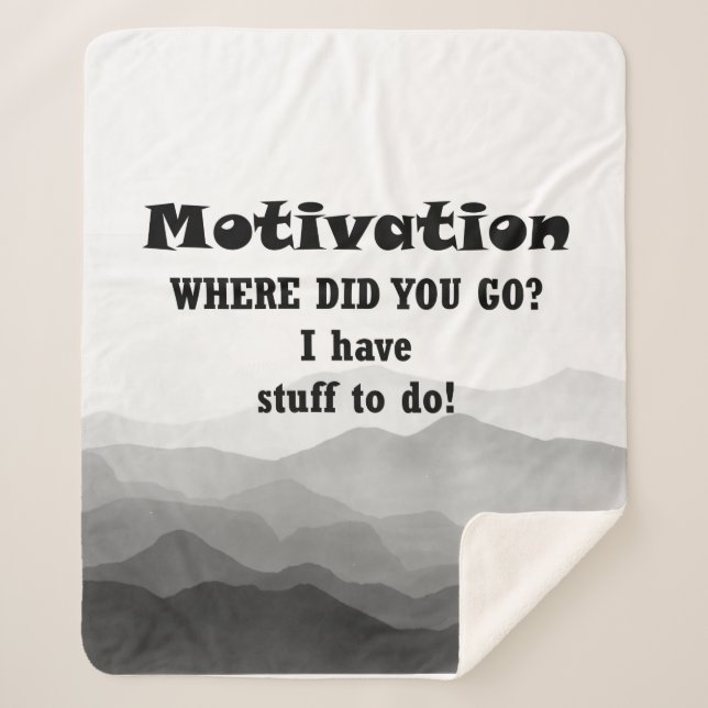 Couverture Sherpa Motivation Amusante Où Es-Tu Allé ? Devis (Devant)