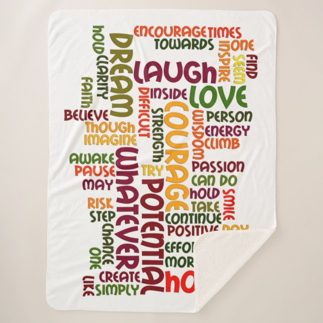 Couverture Sherpa Motivation Mots pour encourager positif (Devant)