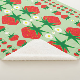 Couverture Sherpa moyenne fraise