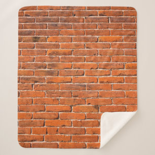 Couverture Sherpa Mur de brique rouge mur de brique