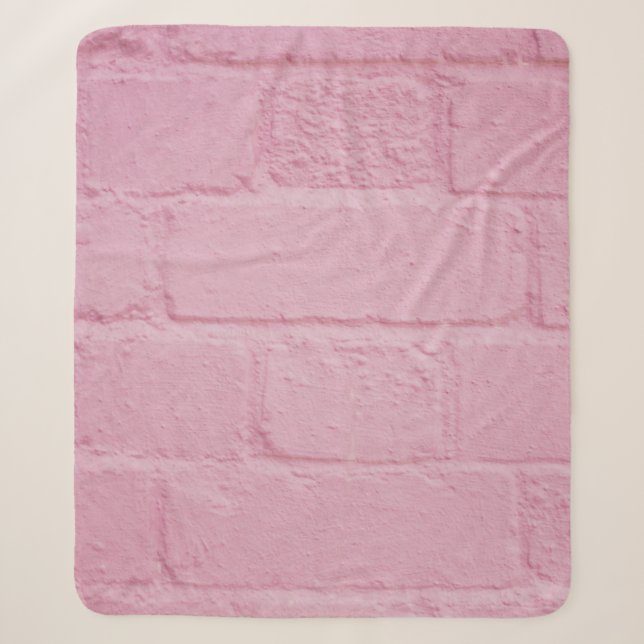 COUVERTURE SHERPA MUR EN BRIQUE PEINTE ROSE (Devant)