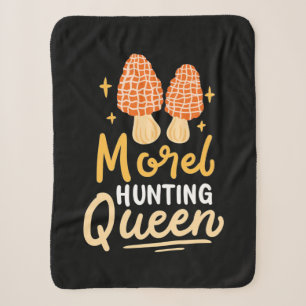 Couverture Sherpa Mushroom Morel chasse reine