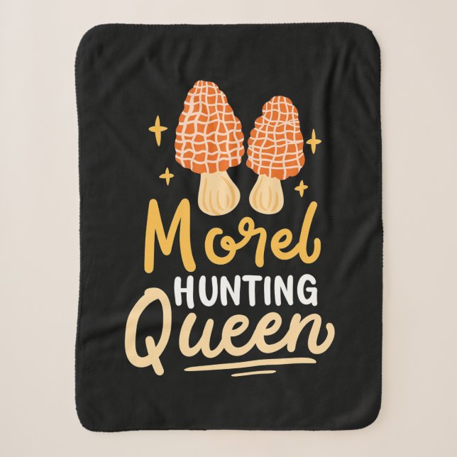 Couverture Sherpa Mushroom Morel chasse reine (Devant)