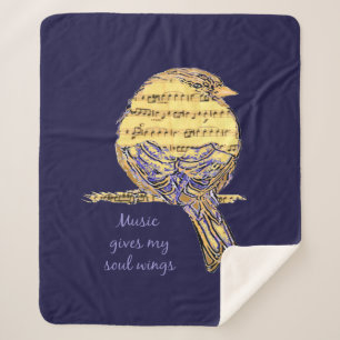 Couverture Sherpa Musique donne mon âme ailes musicien Citation musi