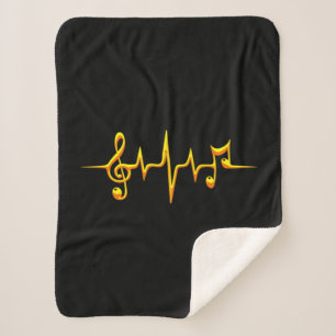 Couverture Sherpa Musique Notes d'impulsions Clé Fréquence Wave Soun