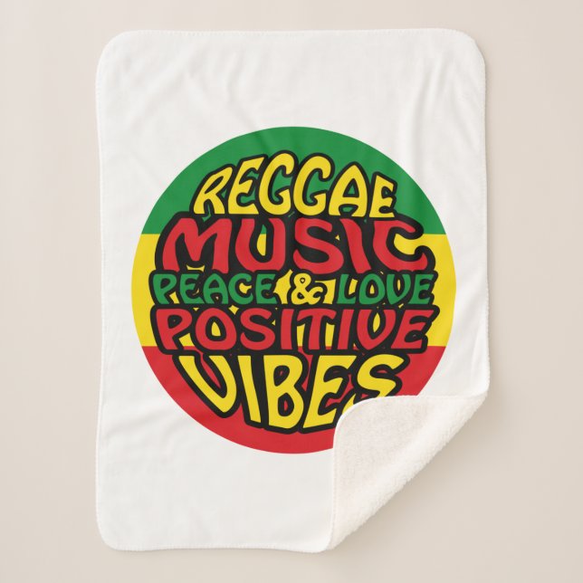 Couverture Sherpa Musique reggae avec des paroles positives (Devant)
