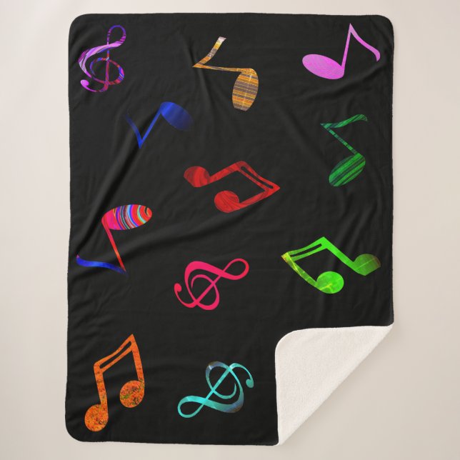 Couverture Sherpa Musique Sherpa Blanket (Devant)