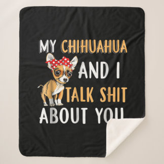 Couverture Sherpa My Chihuahua And I Talk About You Amoureux des chi
