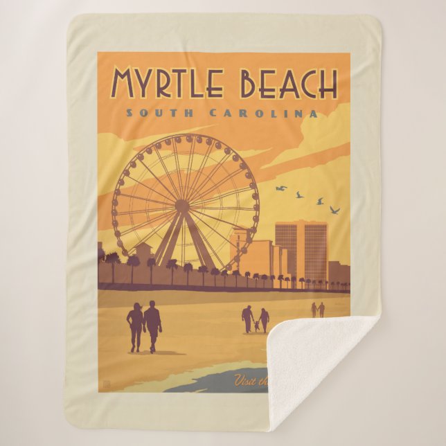 Couverture Sherpa Myrtle Beach | Caroline du Sud (Devant)