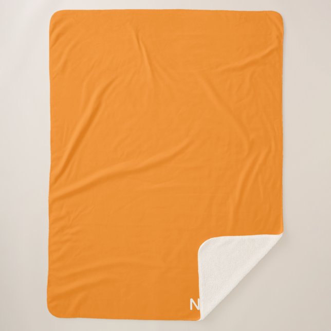 Couverture Sherpa Namaqua orange nom de la couleur (Devant)