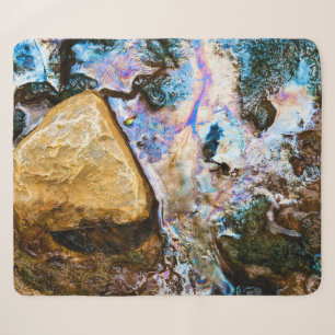 Couverture Sherpa nature abstraite eau calme