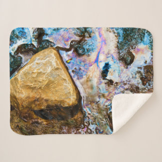 Couverture Sherpa nature abstraite eau morte