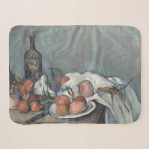 Couverture Sherpa Nature morte aux oignons, peinture à l'huile, Paul