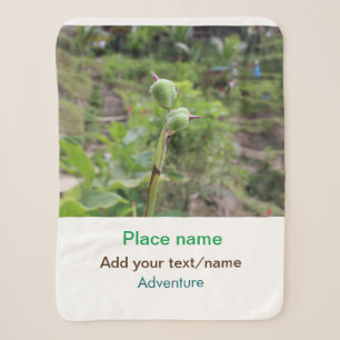 Couverture Sherpa Nature plante photographie plage eau nom de voyage