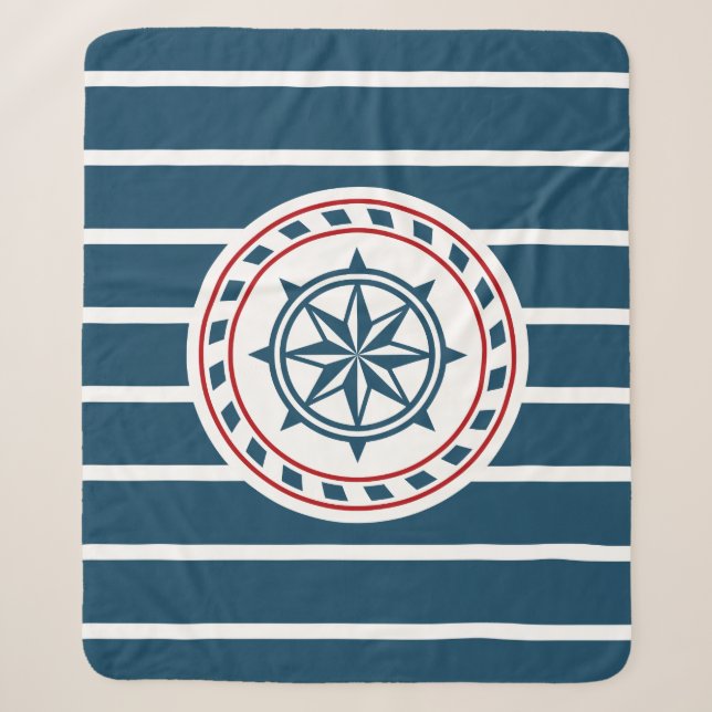 Couverture Sherpa Nautical design (Devant)