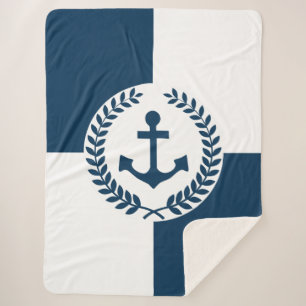 Couverture Sherpa Nautical themed design