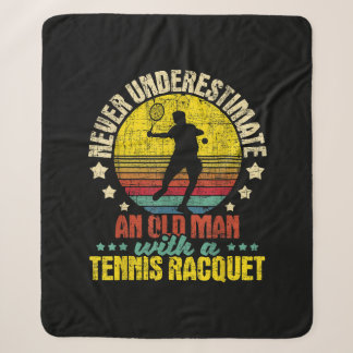Couverture Sherpa Ne jamais sous-estimer un vieil homme - Tennis Rac