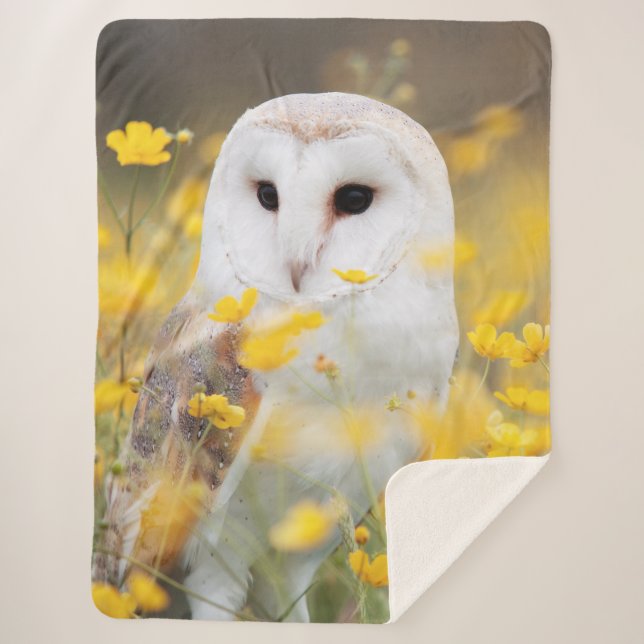 COUVERTURE SHERPA NEIGE OWL (Devant)