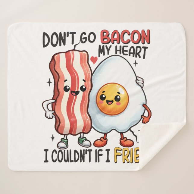 Couverture Sherpa N'enlevez pas le Bacon de mon cœur (Devant (Horizontal))