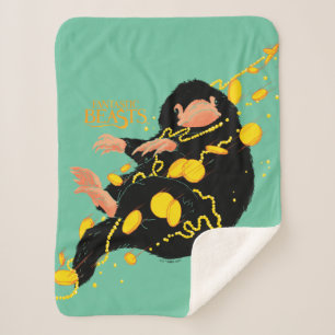Couverture Sherpa Niffler Flottant Avec Or
