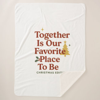 Couverture Sherpa Noël