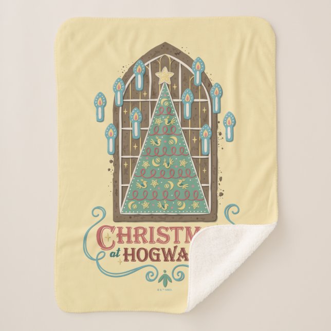 Couverture Sherpa Noël chez HOGWARTS™ - Graphique de cookies (Devant)