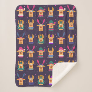 Couverture Sherpa Noël mignon