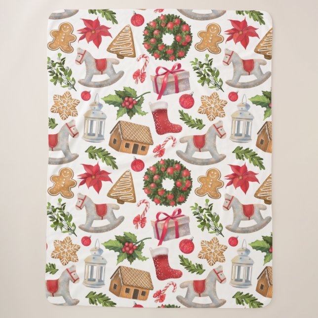 Couverture Sherpa Noël Sherpa Blanket (Devant)