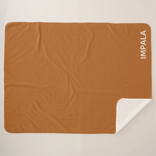 Couverture Sherpa Nom de couleur brun Impala (Devant (Horizontal))